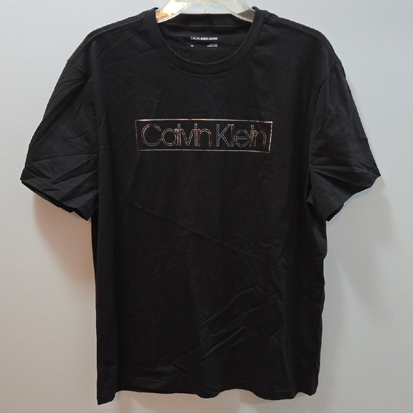 Calvin Klein Jeans Men's Black Logo T-Shirt Large NWT - Picture 1 of 5